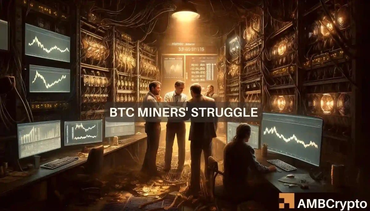 Bitcoin miners struggle