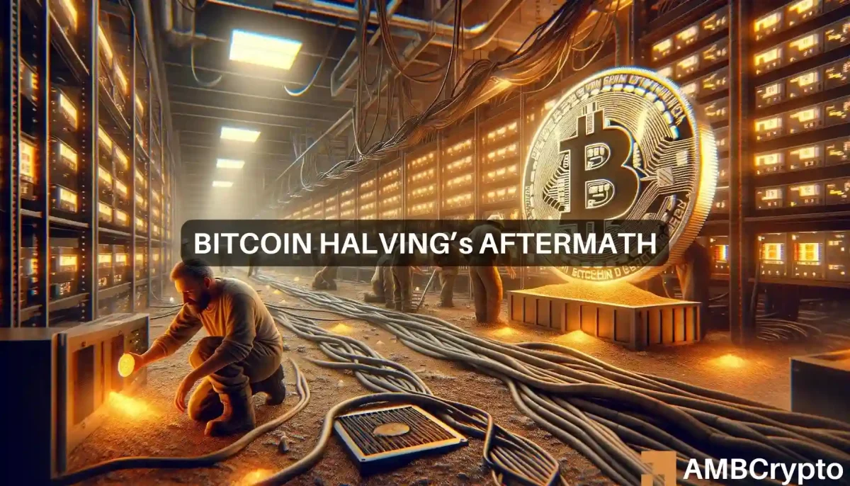 Bitcoin halving’s aftermath as miners struggle to survive