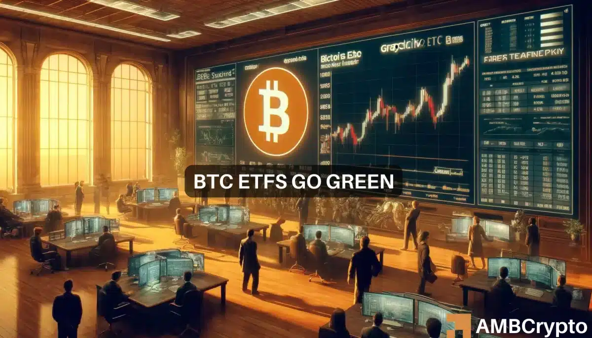 Grayscale Bitcoin ETFs finally see inflows: Will BTC cross $70K now?