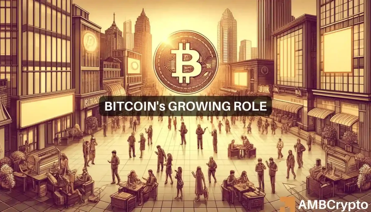 Bitcoin growing role