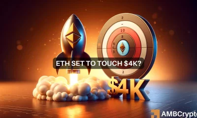 Ethereum sets sights on $4k: Will THIS spark a new rally for ETH?