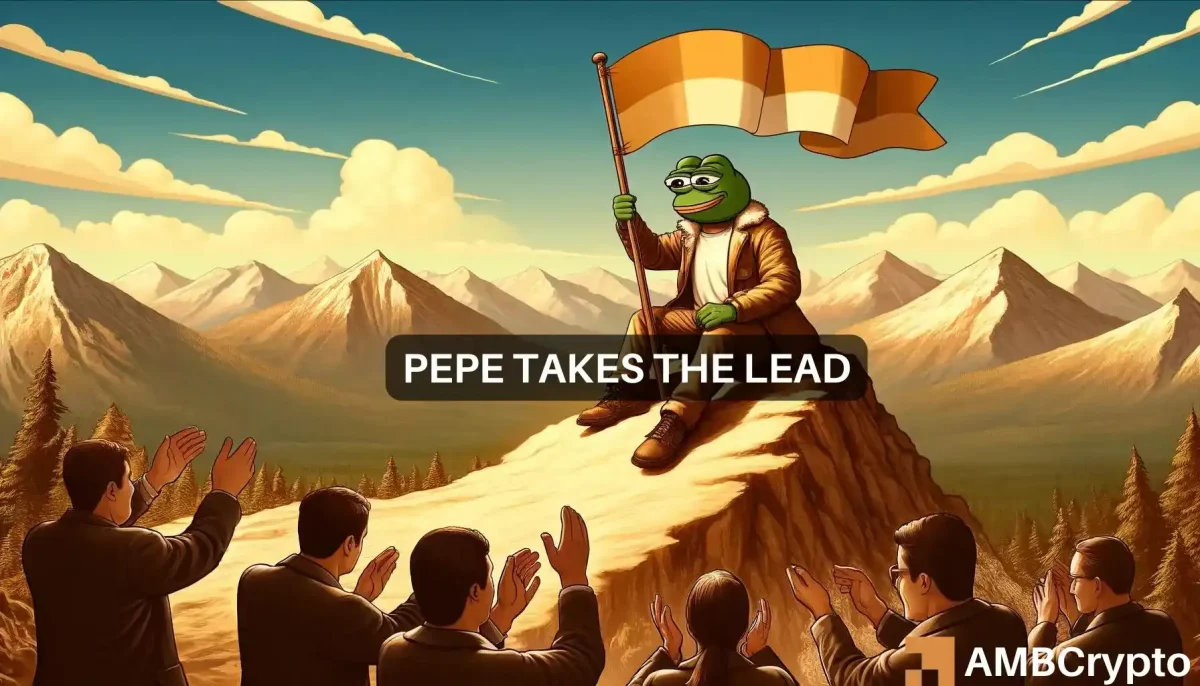 PEPE surges by nearly 10%