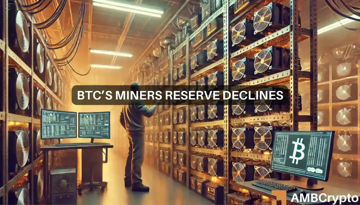 Despite soaring market cap, Bitcoin miners face falling reserves and revenue