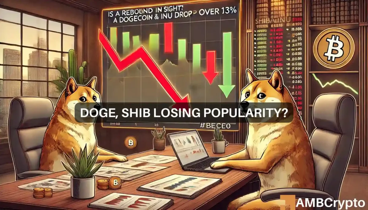 Dogecoin and Shiba Inu losing popularity?