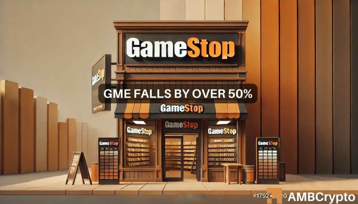 GameStop [GME] price falls 55% in 7 days, 76% down from ATH: What's next?