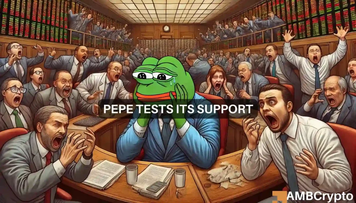 PEPE Tests its Support