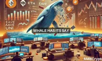 What this whale's latest dump means for ETH, AAVE, and UNI's prices